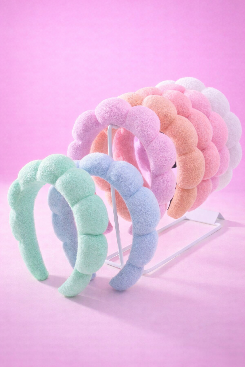 colorful puffy headbands